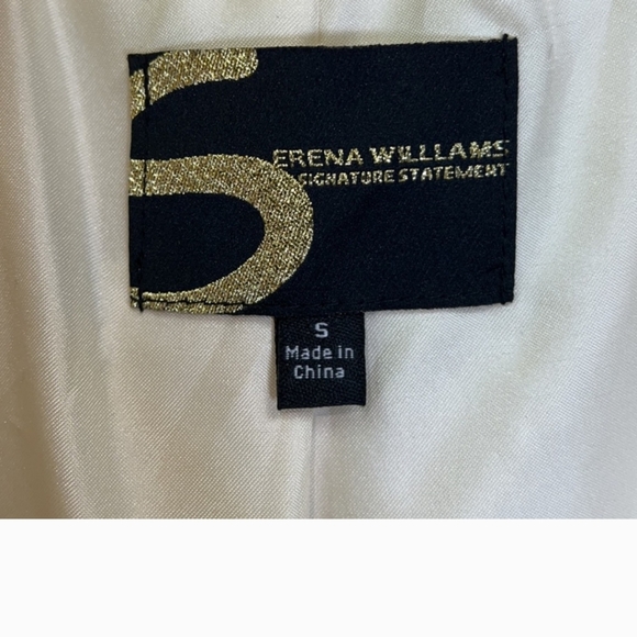 LIKE NEW 🤩Serena Williams fuzzy teddy Sherpa like long cream coat - Picture 3 of 4